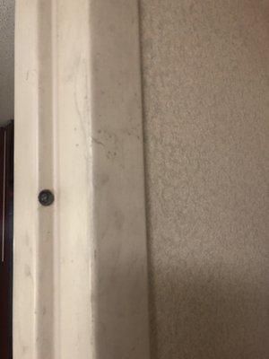 Dirty door frame