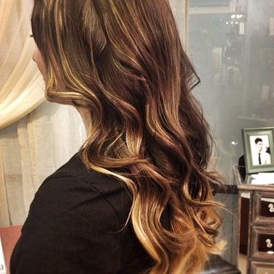 Ombre and haircut!