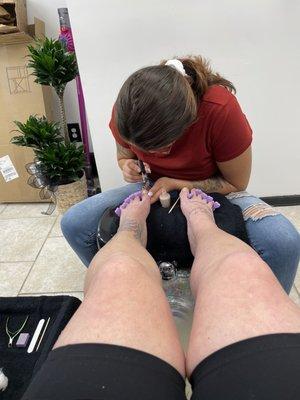 Hemp spa Pedicure