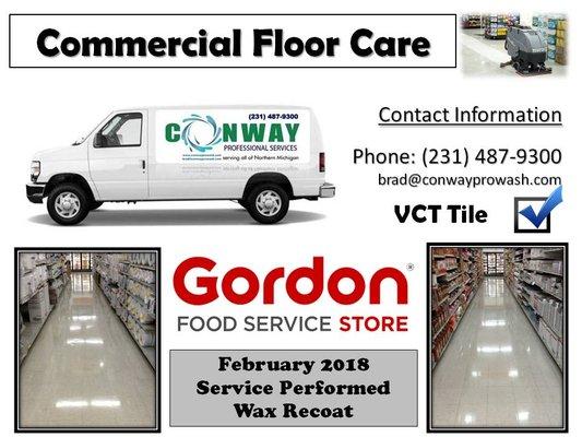 Gordon's Food Service Waxed Floors