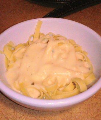 Kid's fettuccini alfredo, pretty bad