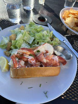 Lobster Role and Caesar Salad.