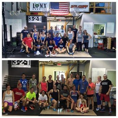 Our awesome group from the Memorial Day Murph Challenge!