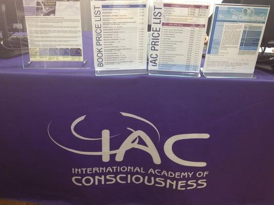 IAC Logo on Reception Table