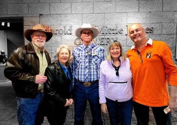 L TO R: Bob ( Stepdad), my Mom, Lonnie from Museum, Me, Dan my husband