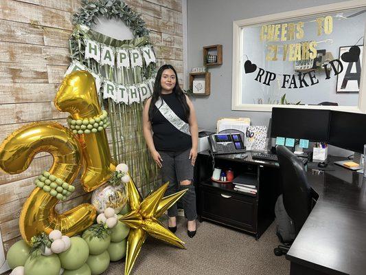 Flash Back Friday BIG birthday in the office today!!! Ayleen we wish you all the best today and everyday!...