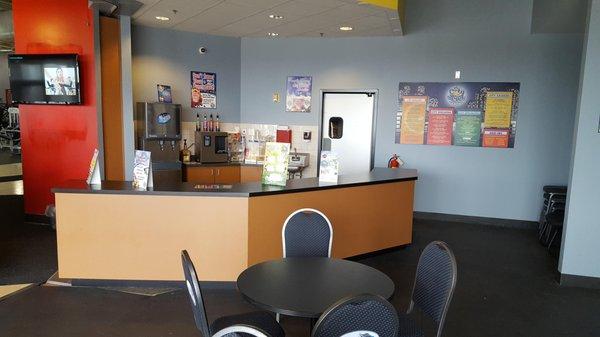 Our in-house Smoothie Bar. Stop in for a healthy snack pre or post workout.