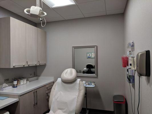 Inside exam room 9. New location at 371 East Paces.