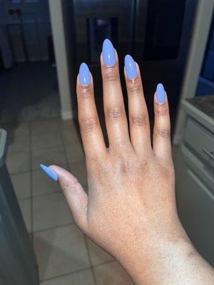 Acrylic refill short almond