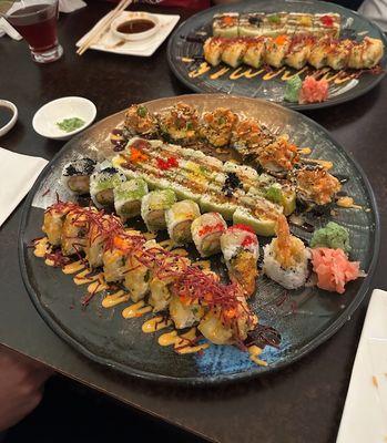 Specialty sushi rolls