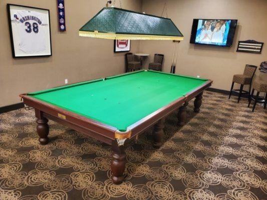 12' Snooker Table (Installed and Re-Felted)