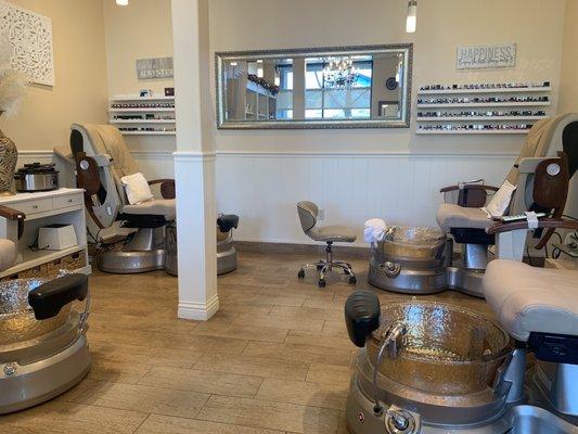 Pedicure area