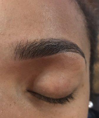 Eyebrow threading