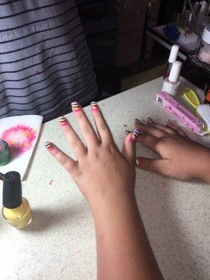 Very nice my daughter got nails done I got my pedicure