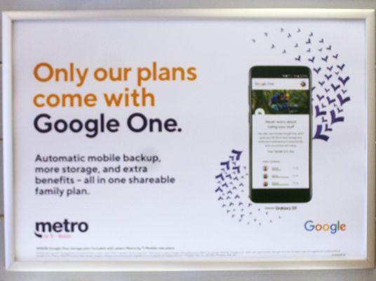 Our $50 and $60 per month prepaid plans now come with 100 gb of Google One storage so you never run out of mobile backup.