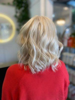 Platinum Blonde journey by stylist Ashley Ledbetter