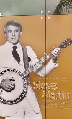 auction July 18  collection from Steve Martin, he is still among the living