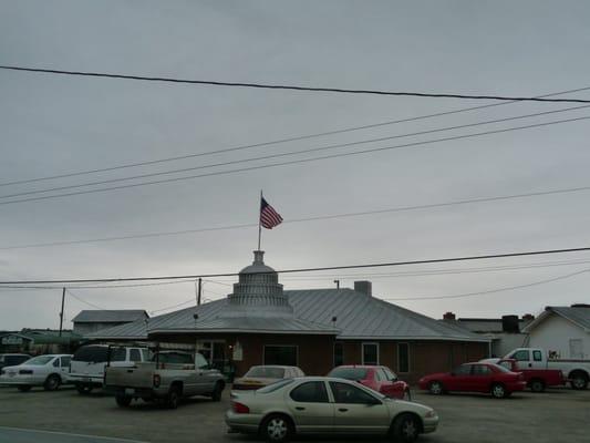 Ole' Glory flying proudly - atop the Capitol.