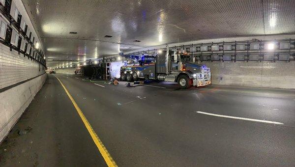 Rollover Recovery in Lytle Tunnel