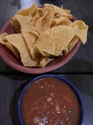 Chips and salsa- salsa was really good