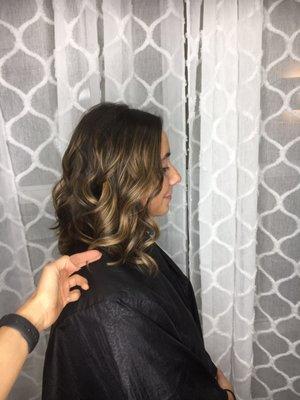 1st time she got balayage done!