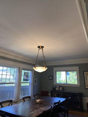 Dining room ceiling