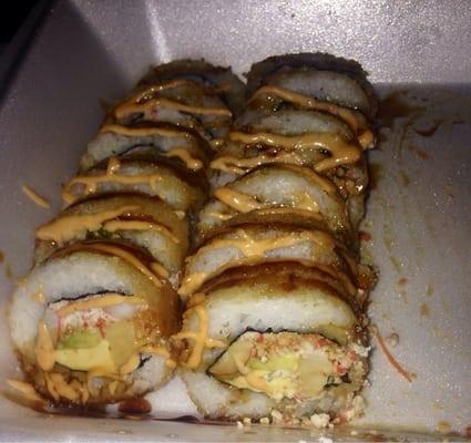 sushi california roll it was so delish great big portions!