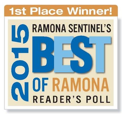 Voted #1 Home Service in Ramona for 2015!