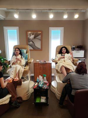 Pampering for Bride & Flowergirl at Bliss Beauty in Cresco, PA