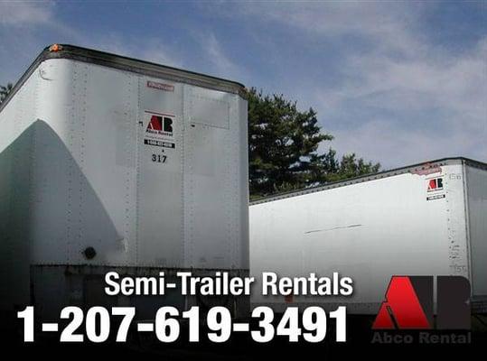 Dock Height Box Trailer Rental in Maine, New Hampshire and Massachusetts.