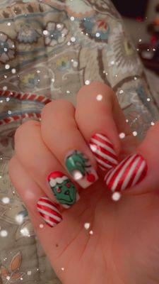 Loved my Grinch nails