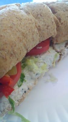 Chicken Salad Sub on Whole Wheat