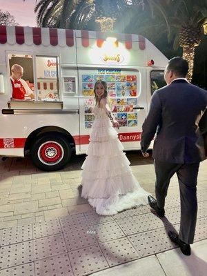 Ice cream truck for our wedding was a big hit!