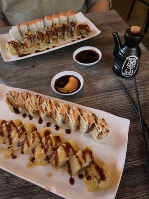 Ten Ten Roll, Alaska Roll, and Anger Management Special Roll