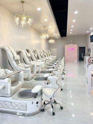 Pedicure stations