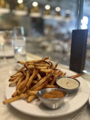 Fries w/side of old bay and aioli