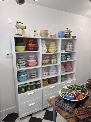 Beautiful Pyrex collection