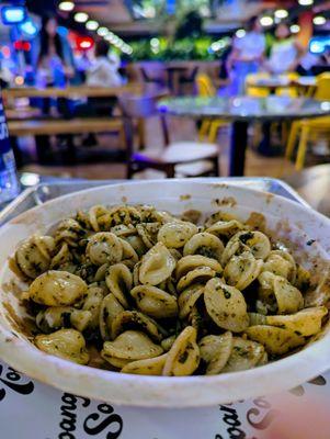 Signature Pesto Pasta -- Burrata not pictured because my daughter ate it too fast! :)