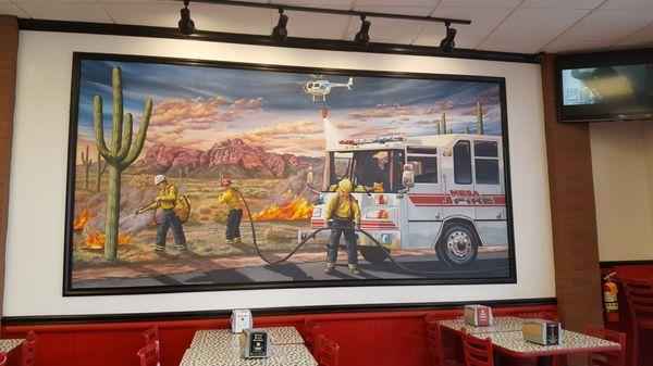 Love that each location pays tribute to the local (Mesa F.D. in this case) fire department.  Very cool!