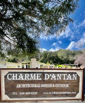 Sign of Charme D'Antan LLc. #charmedantanllc