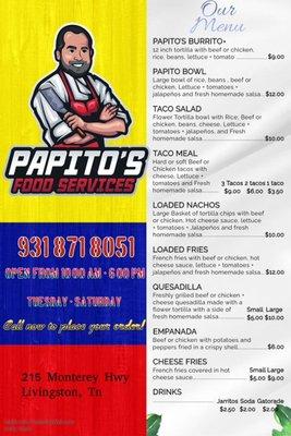 Our Menu!