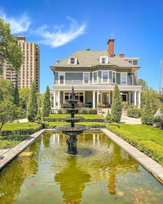 Looking at the veranda from the English Garden. Magic all around!