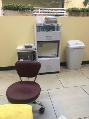 Pedicure area