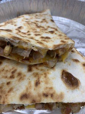 Chicken Quesadilla and Soda Lunch Special