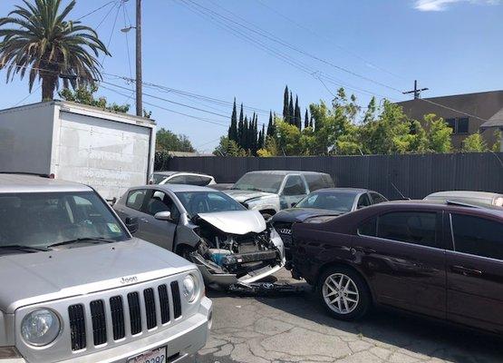 Lot getting filled but still enough space for you to come on in and let us work on your car!