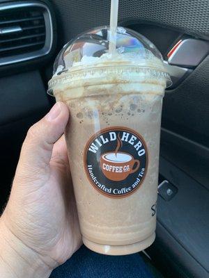 "Hero" frozen mocha. About the size of a medium.