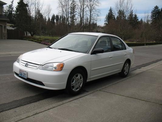 the front bumper, fender and hood were all bashed up. Looks great now !