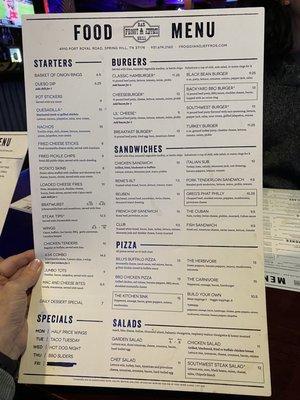 Food Menu