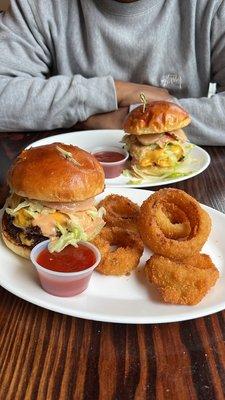 ALL AMERICANA (limited time) and Pale Ale Battered Onion Rings