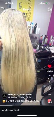 I love doing my hair calor with Vero she's top notch and also pampered myself with 300 gms hair extensions for the holidays.